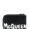 Alexander McQueen logo print coin pouch cardholder