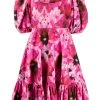 Alexander McQueen abstract floral print dress