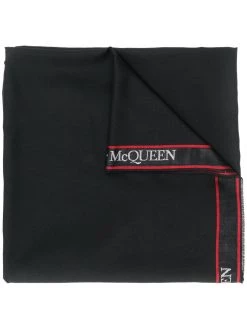 Alexander McQueen logo trim scarf