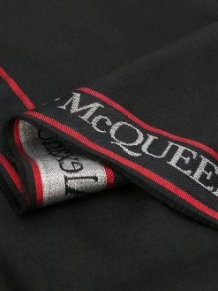 Alexander McQueen logo trim scarf