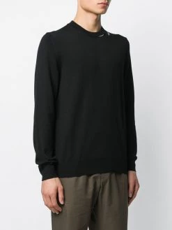 Alexander McQueen logo patch knitted jumper