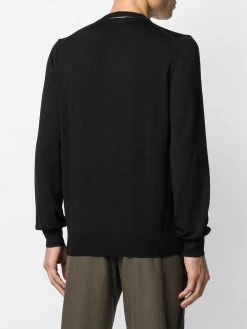 Alexander McQueen logo patch knitted jumper