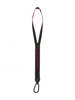 Alexander McQueen logo print zipped keyring