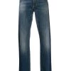 Alexander McQueen side tape straight-leg jeans