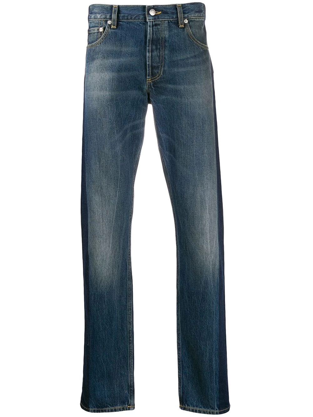 Cheap โค๏ธ Alexander McQueen Side tape straight leg ๐ jeans ๐ 1 Alexander McQueen side tape straight-leg jeans