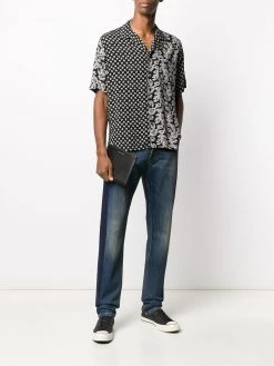 Alexander McQueen side tape straight-leg jeans