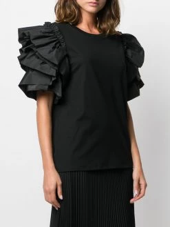Alexander McQueen ruffled sleeve top