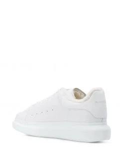 Alexander McQueen Oversized shearling-trimmed sneakers