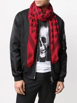 Alexander McQueen Biker Skull print scarf