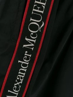 Alexander McQueen side tape swim shorts
