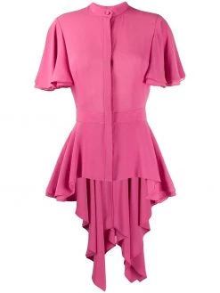 Alexander McQueen silk peplum blouse