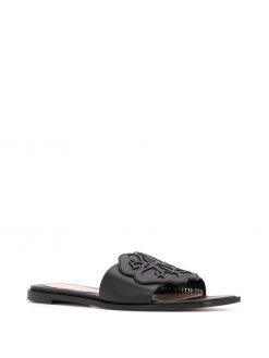 Alexander McQueen logo patch sandals