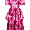 Alexander McQueen Endangered Flower print ruffle dress