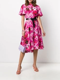 Alexander McQueen flower print tea dress