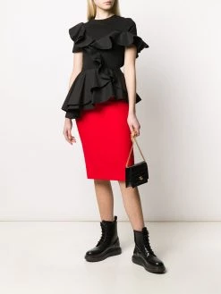 Alexander McQueen rear vent pencil skirt