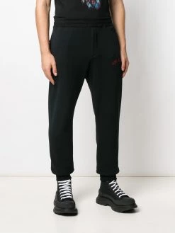 Alexander McQueen logo embroidered track pants
