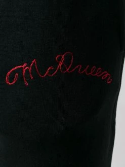 Alexander McQueen logo embroidered track pants