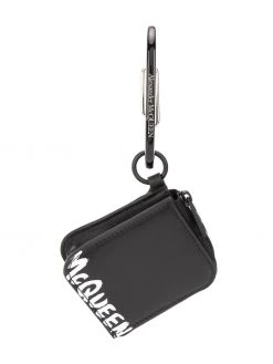 Alexander McQueen logo zip pouch keyring