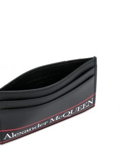 Alexander McQueen striped logo cardholder