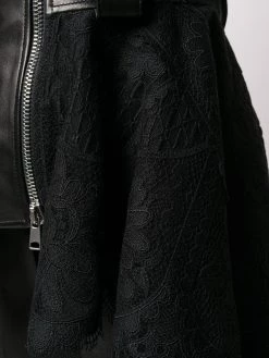 Alexander McQueen lace peplum biker jacket