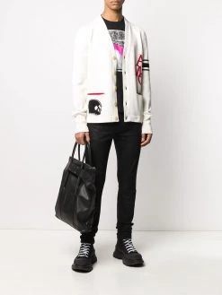 Alexander McQueen intarsia-knit V-neck cardigan