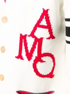 Alexander McQueen intarsia-knit V-neck cardigan