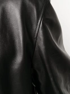 Alexander McQueen lambskin zipped bomber jacket