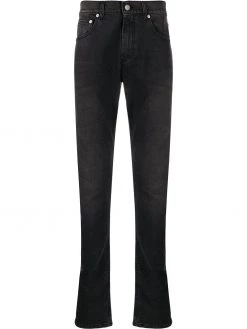Alexander McQueen dragon patch slim-fit jeans