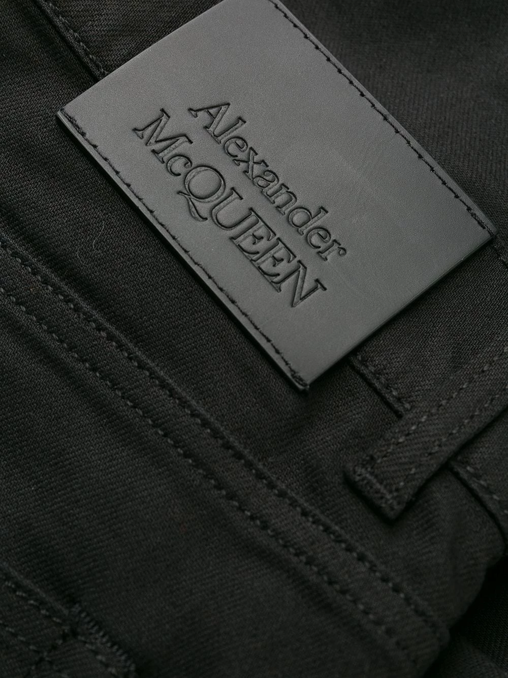 Wholesale 💯 Alexander McQueen Dragon patch tapered 👖 jeans 🥰 6 Alexander McQueen dragon patch tapered jeans