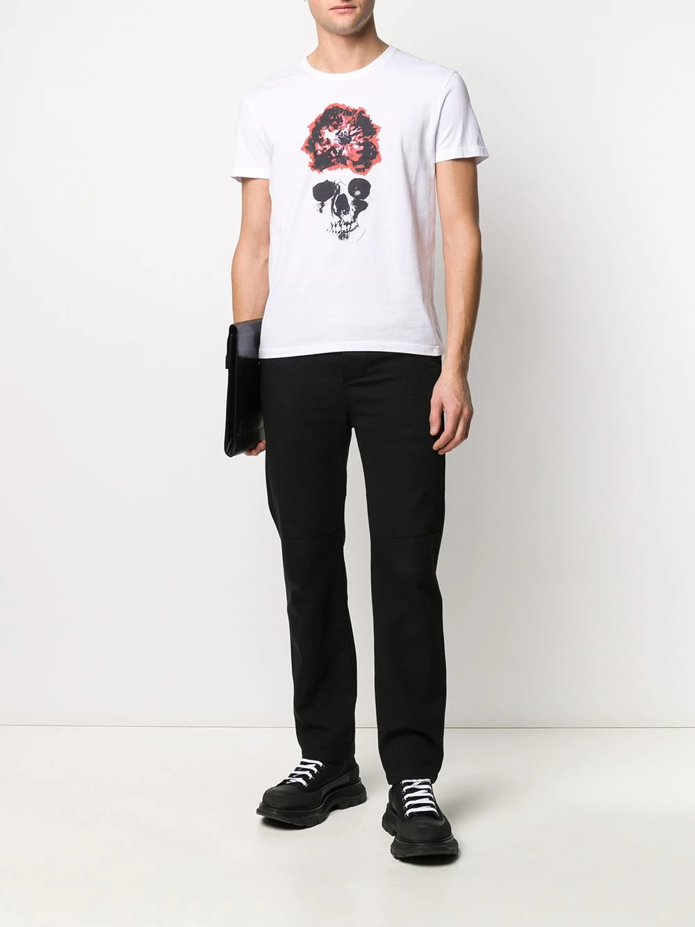 Buy 💯 Alexander McQueen Graphic skull print T 👚 shirt 👏 2 Alexander McQueen graphic skull print T-shirt