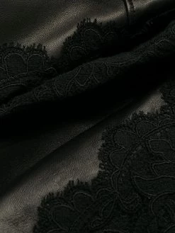 Alexander McQueen lace hem double-breasted coat