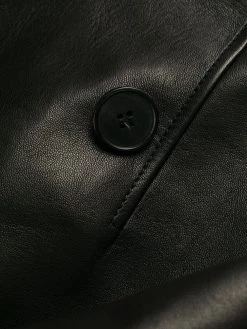 Alexander McQueen lace hem double-breasted coat