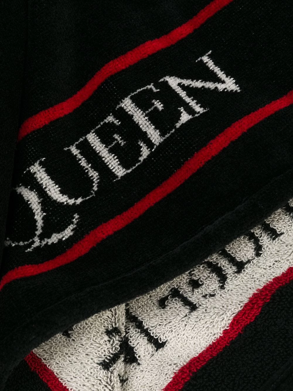 Outlet ๐ Alexander McQueen Jacquard logo beach towel ๐ 2 Alexander McQueen jacquard logo beach towel