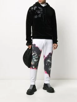 Alexander McQueen abstract print track pants
