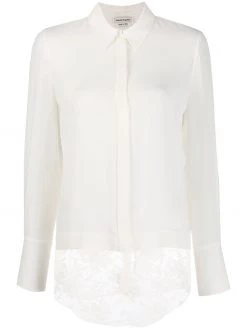 Alexander McQueen lace detail blouse
