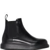Alexander McQueen leather chelsea boots