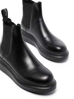 Alexander McQueen leather chelsea boots
