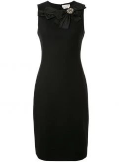 Alexander McQueen bow-embellished pencil dress