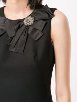 Buy ๐ฏ Alexander McQueen Bow embellished pencil ๐ dress โญ 11 Alexander McQueen bow-embellished pencil dress