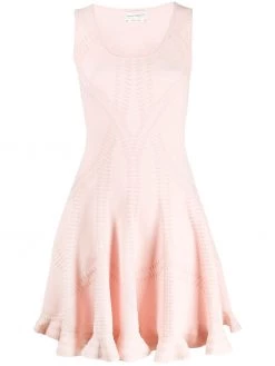 Alexander McQueen flared knit dress