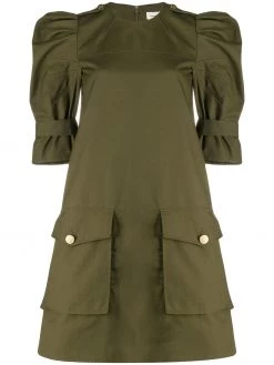 Alexander McQueen military style mini dress