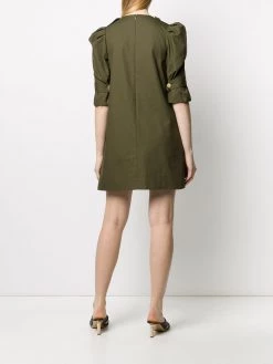 Alexander McQueen military style mini dress