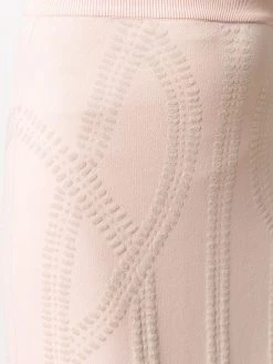 Alexander McQueen textured knitted frilled skirt