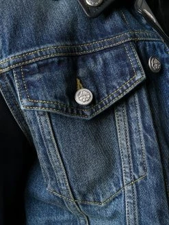 Alexander McQueen hybrid denim biker jacket