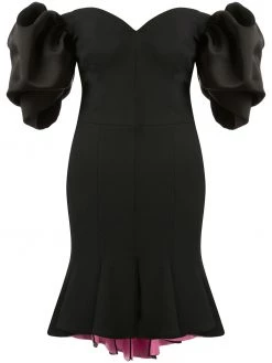 Alexander McQueen peplum hem off-shoulder dress