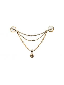 Alexander McQueen crystal brooch