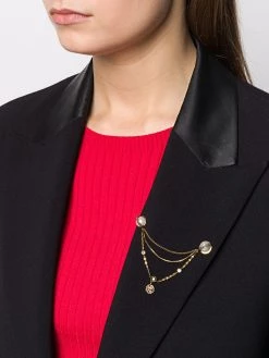 Alexander McQueen crystal brooch