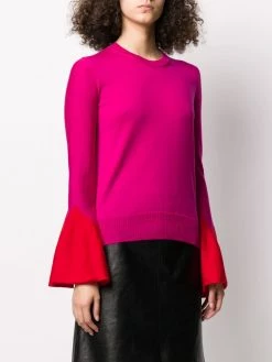 Alexander McQueen flared-sleeve knit jumper