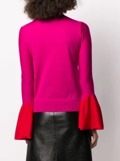 Alexander McQueen flared-sleeve knit jumper