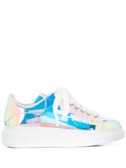 Alexander McQueen Oversized holographic-effect sneakers